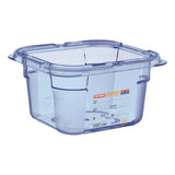 Araven ABS Food Storage Container Blue GN 1/6 100mm