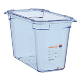 Araven ABS Food Storage Container Blue GN 1/3 200mm