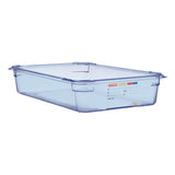 Araven ABS Food Storage Container Blue GN 1/1 100mm