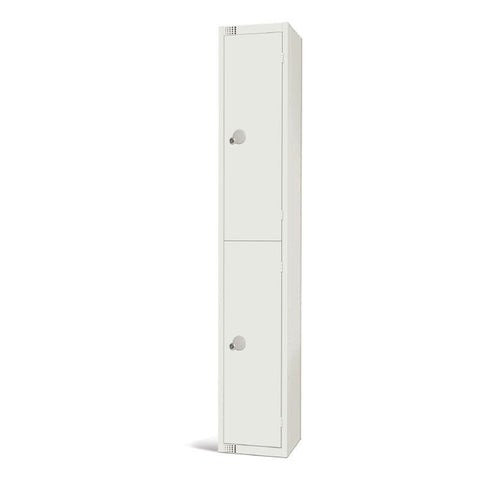 Elite Double Door Manual Combination Locker Locker White