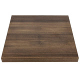 Bolero Pre-drilled Square Table Top Rustic Oak 600mm