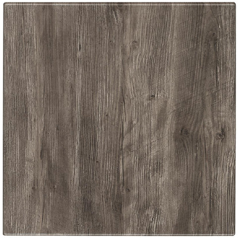 Werzalit Pre-drilled Square Table Top  Ponderosa Grey 800mm