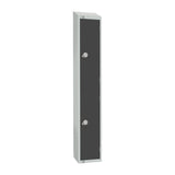 Elite Double Door Padlock Locker Graphite Grey with Sloping Top