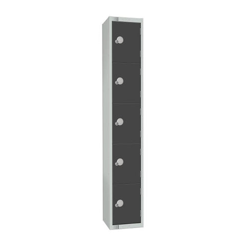 Elite Five Door Manual Combination Locker Locker Graphite Grey