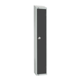 Elite Single Door Electronic Combination Locker with Sloping Top Graphite Grey