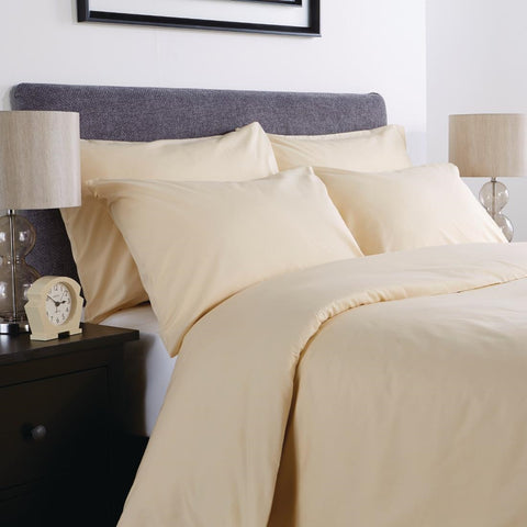 Mitre Comfort Percale Duvet Cover Oatmeal Double
