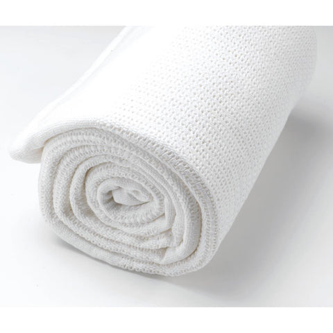 Mitre Essentials Cellular Blanket White Bunk