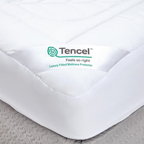 Mitre Luxury Tencel Fitted Mattress Protector Metric King