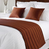 Mitre Comfort Simplicity Chocolate Bed Runner King Size
