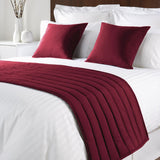 Mitre Comfort Simplicity Raspberry Bed Runner King Size