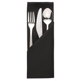 Occasions Polyester Napkins Black