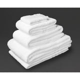 Mitre Luxury Savanna Face Cloth White (Pack of 10)