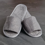 Luxury Curzon Open Toe Slippers Grey