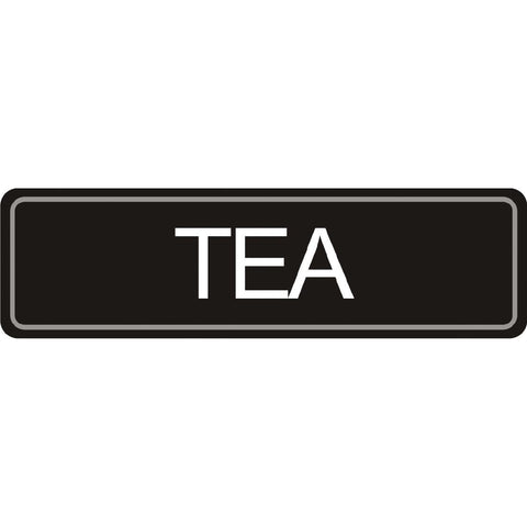Adhesive Airpot Label - Tea