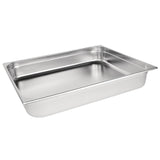 Vogue Stainless Steel 2/1 Gastronorm Pan 100mm