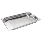 Vogue Stainless Steel Perforated 1/1 Gastronorm Pan 20mm