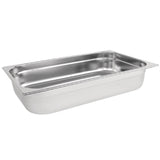 Vogue Stainless Steel 1/1 Gastronorm Pan 100mm