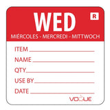Vogue Removable Day of the Week Label Wednesday