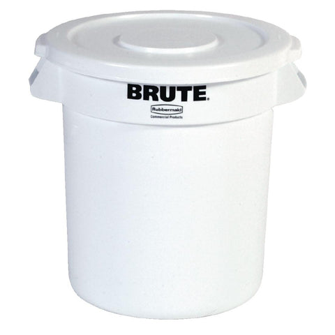 Rubbermaid Round Brute Container 121Ltr Container White