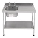 Franke Sissons Self Assembly Stainless Steel Sink Right Hand Drainer 1000x600mm