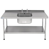 Franke Sissons Self Assembly Stainless Steel Sink Double Drainer 1800x650mm