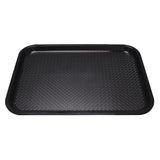 Kristallon Medium Polypropylene Fast Food Tray Black 415mm