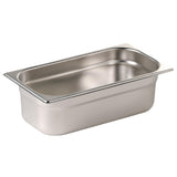 Vogue Stainless Steel Gastronorm Pan Set 3 x 1/3 & 1 x 1/2
