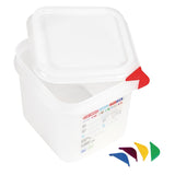 Araven Polypropylene 1/6 Gastronorm Food Containers 2.6Ltr (Pack of 4)