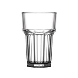 BBP Polycarbonate Nucleated American Hi Ball Glasses Half Pint CE Marked