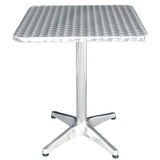 Bolero Square Bistro Table Stainless Steel 600mm