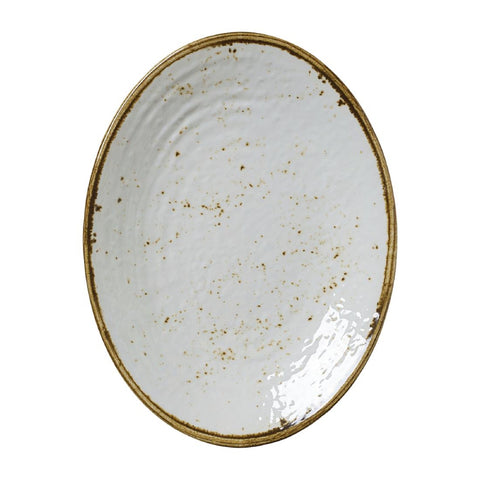 Steelite Craft Melamine Oval Plates White 260mm