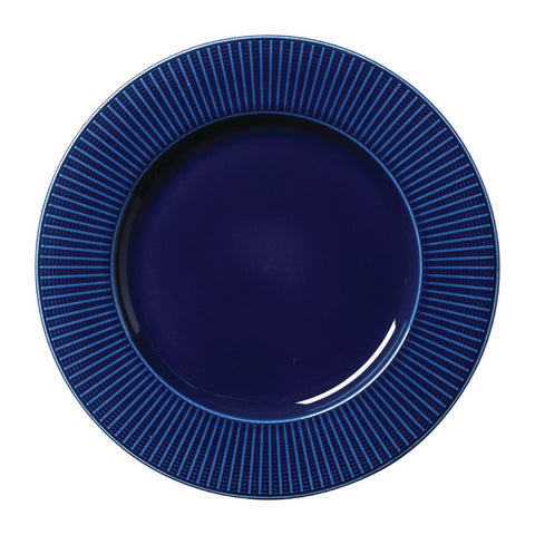 Steelite Willow Azure Gourmet Plates Large Well Blue 285mm (Pack of 6)