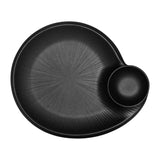 Steelite Hermosa Black Round Chip and Dip Pots 241x203mm (Pack of 6)