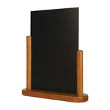 Securit Half Frame Table Top Blackboard 320 x 270mm Teak