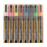 Set of 8 Securit Chalkmaster 6mm Liquid Chalk Pens Assorted Colours