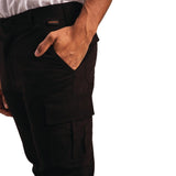 Stretch Slim Combat Trouser Black 34