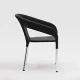 Bolero Wicker Wraparound Bistro Chairs (Pack of 4)
