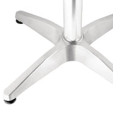 Bolero Square Bistro Table Stainless Steel 700mm
