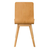 Fameg Wooden Flow Bentwood Beech Side Chairs (Pack of 2)