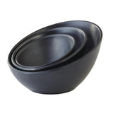 APS Zen Melamine Round Sloped Dipping Pot Black 80ml