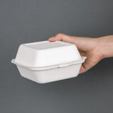 Fiesta Green Compostable Bagasse Burger Boxes 153mm (Pack of 500)