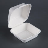 Fiesta Green Compostable Bagasse Burger Boxes 153mm (Pack of 500)