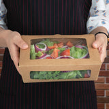 Fiesta Salad Box with PET Window 1600ml (Pack of 100)