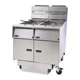 Pitco Twin Tank Solstice Natural Gas Fryer with Filter Drawer SG14RS/FD-FF