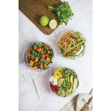 Vegware 185-Series Compostable Bon Appetit Wide PLA Salad Bowls 24oz (Pack of 300)