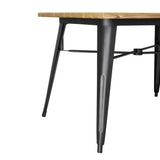 Bolero Complete Outdoor Table 120x76x76cm - Light Wood