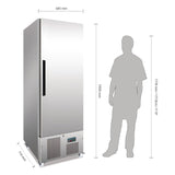 Polar Single Door Slimline Freezer 440 Ltr