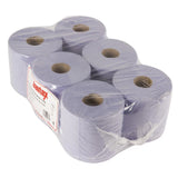 Jantex Blue Centrefeed Roll 1ply 6 Pack