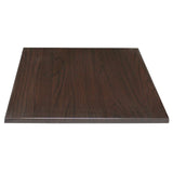 Special Offer Bolero Square Dark Brown Table Top and Base Combo