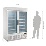 Polar Display Freezer with Light Box 920Ltr